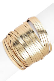LADIES SPIRAL LEATHER BRACELET