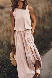MAXI DRESS WITH FRONT SLIT
