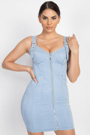 SEXY SHORT DENIM DRESS