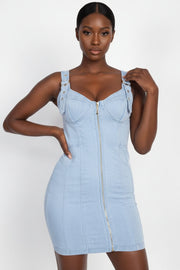 SEXY SHORT DENIM DRESS