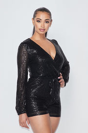 CHIC SEQUINS ROMPER