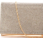 ROSE GOLD RHINESTONE CLUTCH