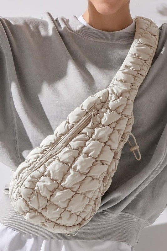 Elevate Every Day with the Quilted Drawstring Sling Bag: Unleashing Modern Femininity for Your Chic Date Night and Timeless Wardrobe