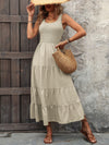 Ivy Lane Smocked Scoop Neck Sleeveless Tank Dress