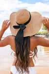 Bow Accent Peasant Sun Hat