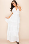 RUFFLE MAXI DRESS