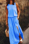 MAXI DRESS WITH FRONT SLIT