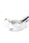 LADIES RIMLESS EYEGLASSES