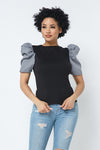 LADIES PUFF SLEEVE TOP