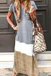 GREY MIX MAXI DRESS