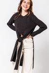 TIE UP SWEATER
